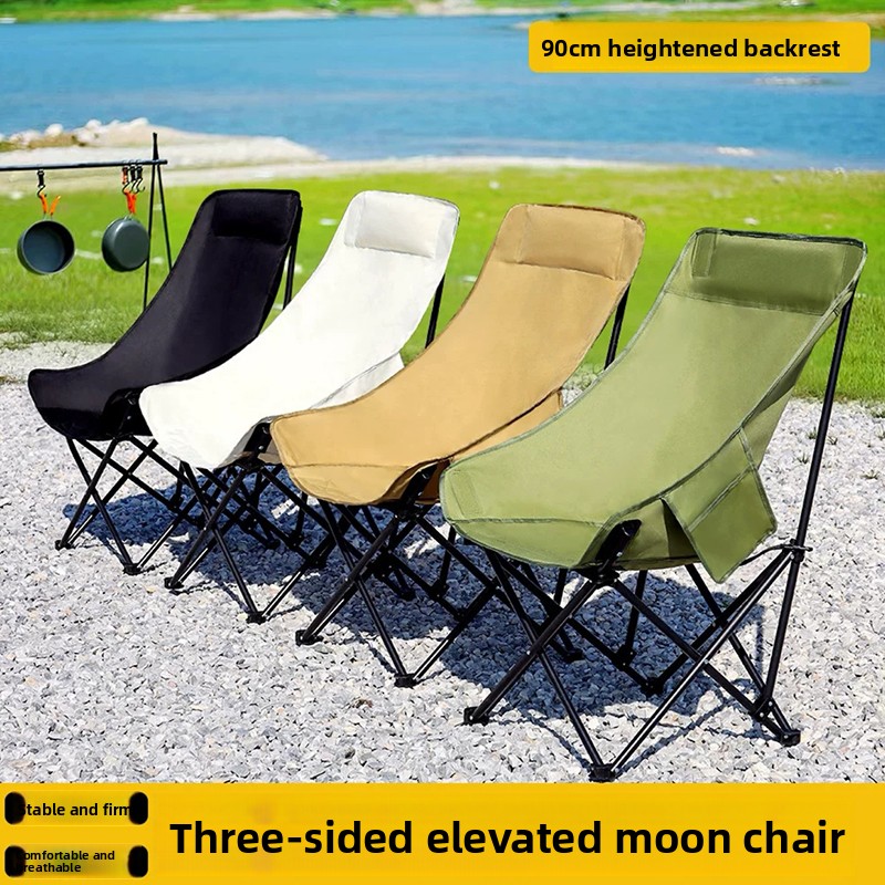 Outdoor Camping Folding Chair - Silla Plegable Reforzada para Exteriores, Silla