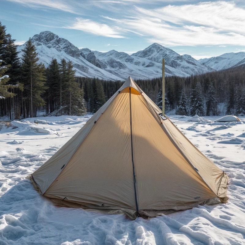 Outdoor Camping Solo - Tienda de Campaña Piramidal Ultraligera de