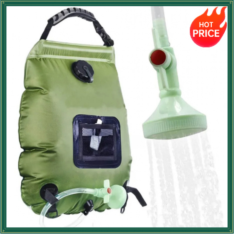 Outdoor Camping Hot Water Shower - Bolsa de Ducha Solar de 20L,