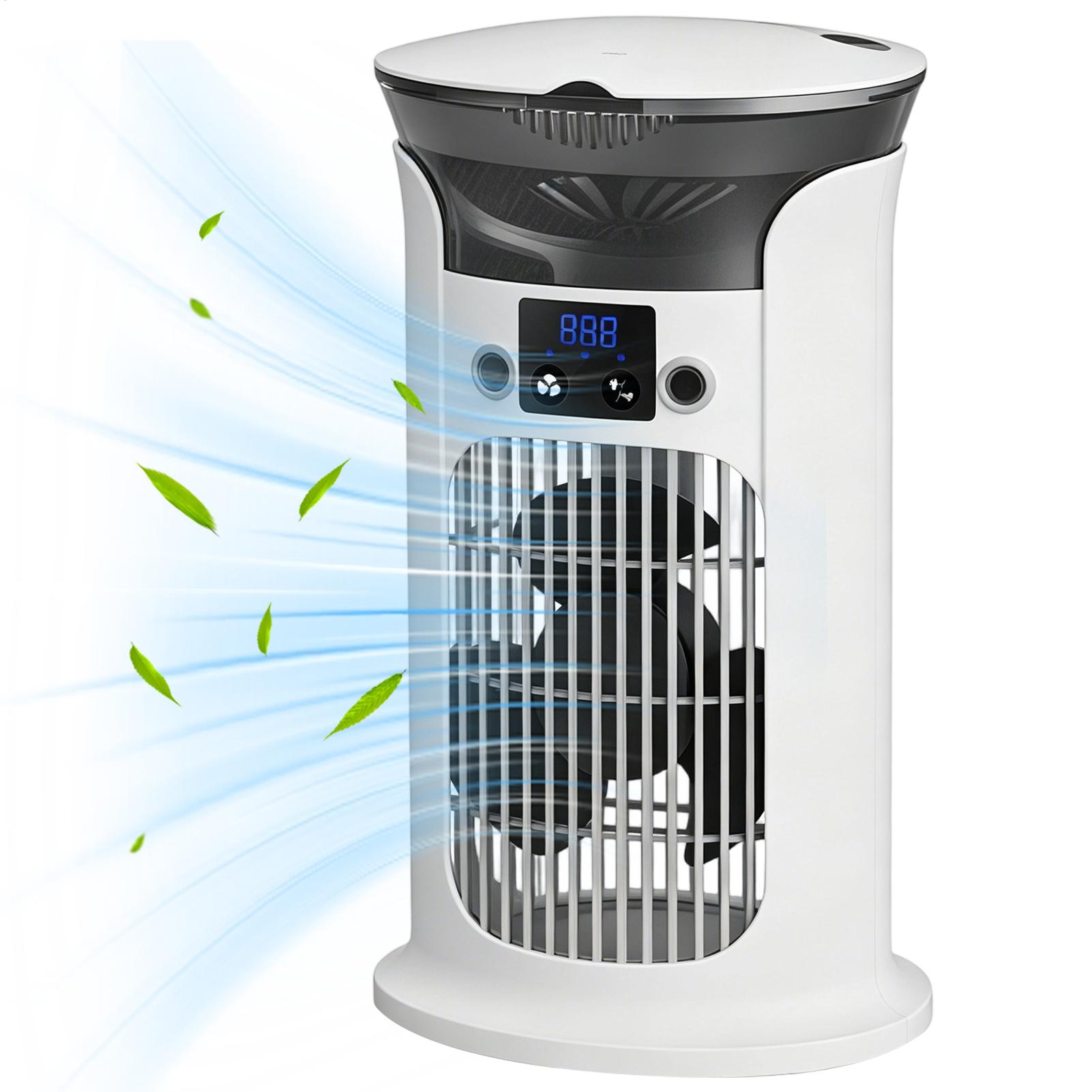 Outdoor Camping House - Ventilador de Escritorio Portátil y Ajustable