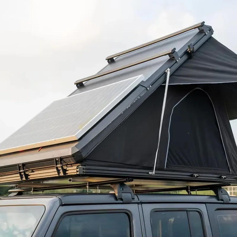 Outdoor Camping Gazebo - Carpa de Techo Triangular de Aluminio