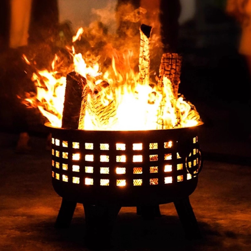 Outdoor Camping Wood Burning Stove - Práctico estufa de leña para barbacoa