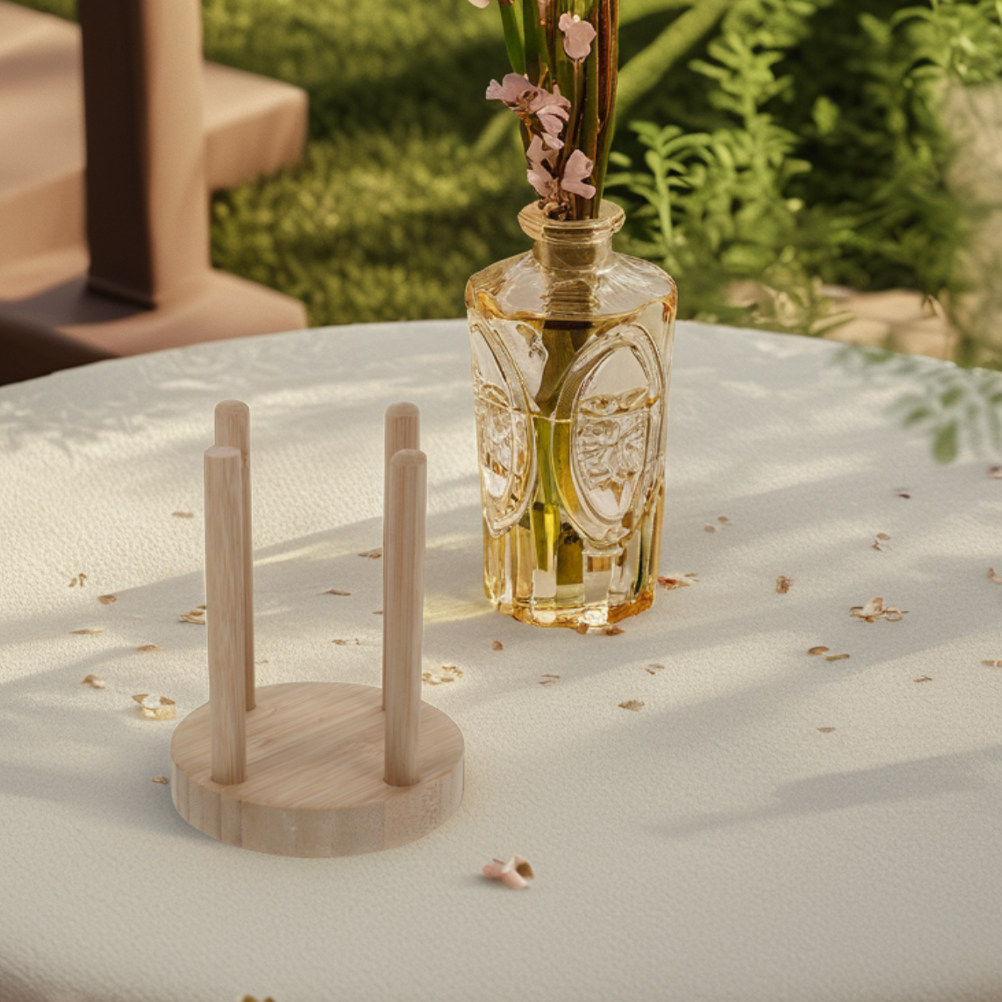 Outdoor Camping Activities - Portavasos Compacto de Madera para Actividades