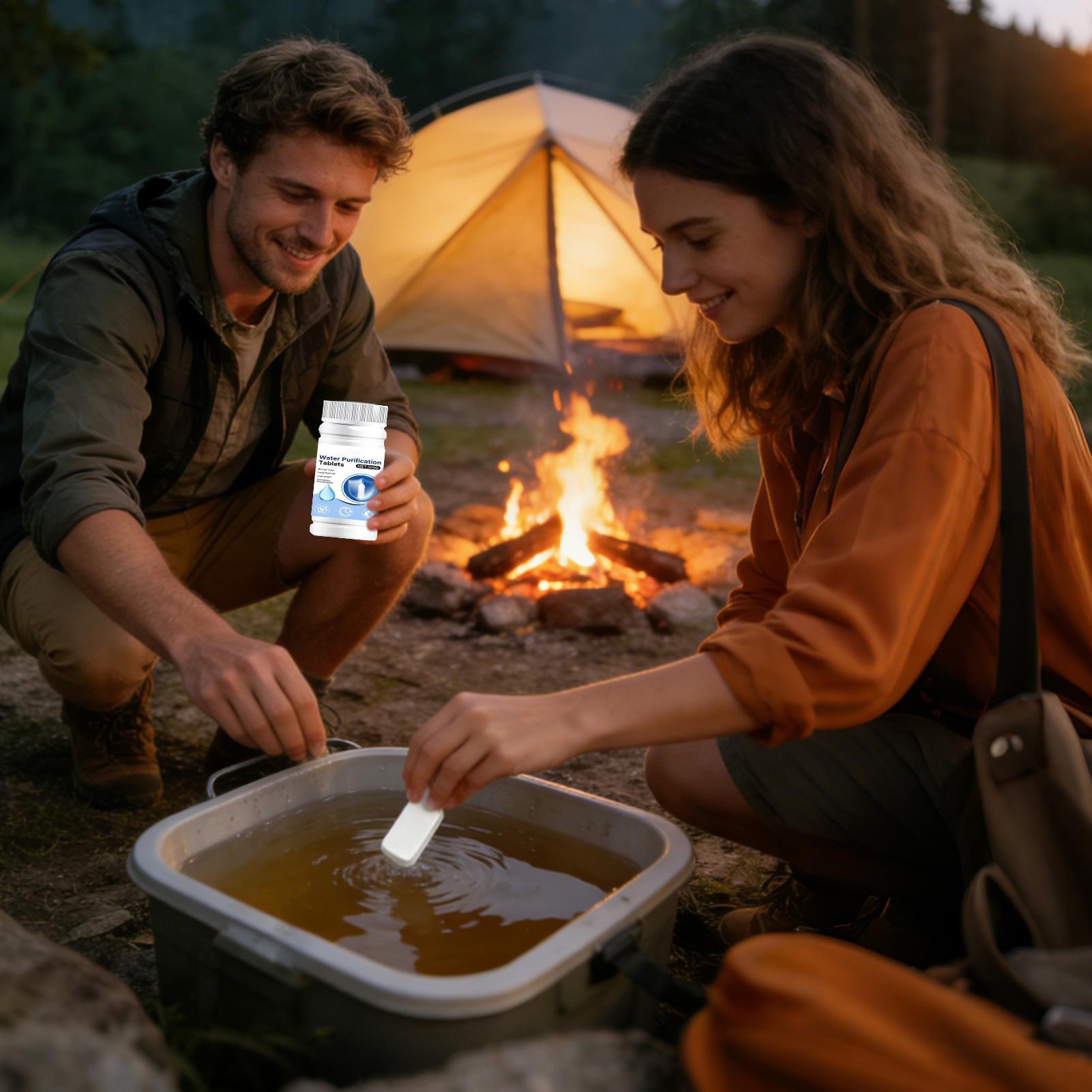 Portable Water Filter - Tabletas de purificación de agua potable,