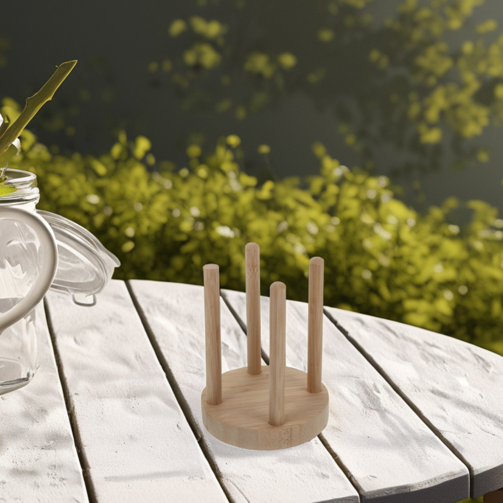 Outdoor Camping Activities - Portavasos Compacto de Madera para Actividades