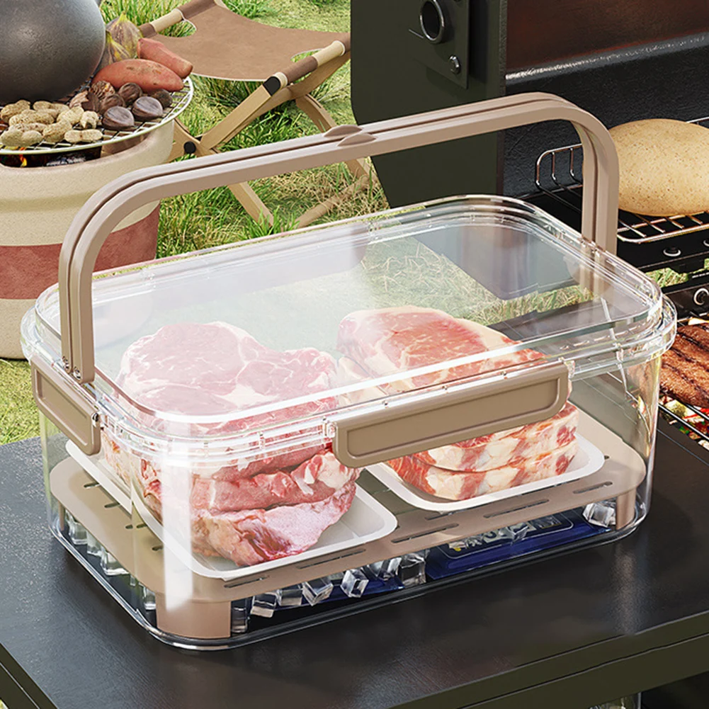 Outdoor Camping Box - Contenedor portátil de almacenamiento de alimentos,