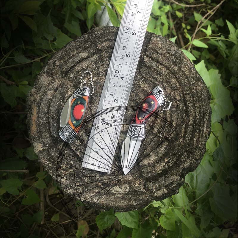 Zd Outdoor Camping - Cuchillo pequeño para exteriores, hoja plegable