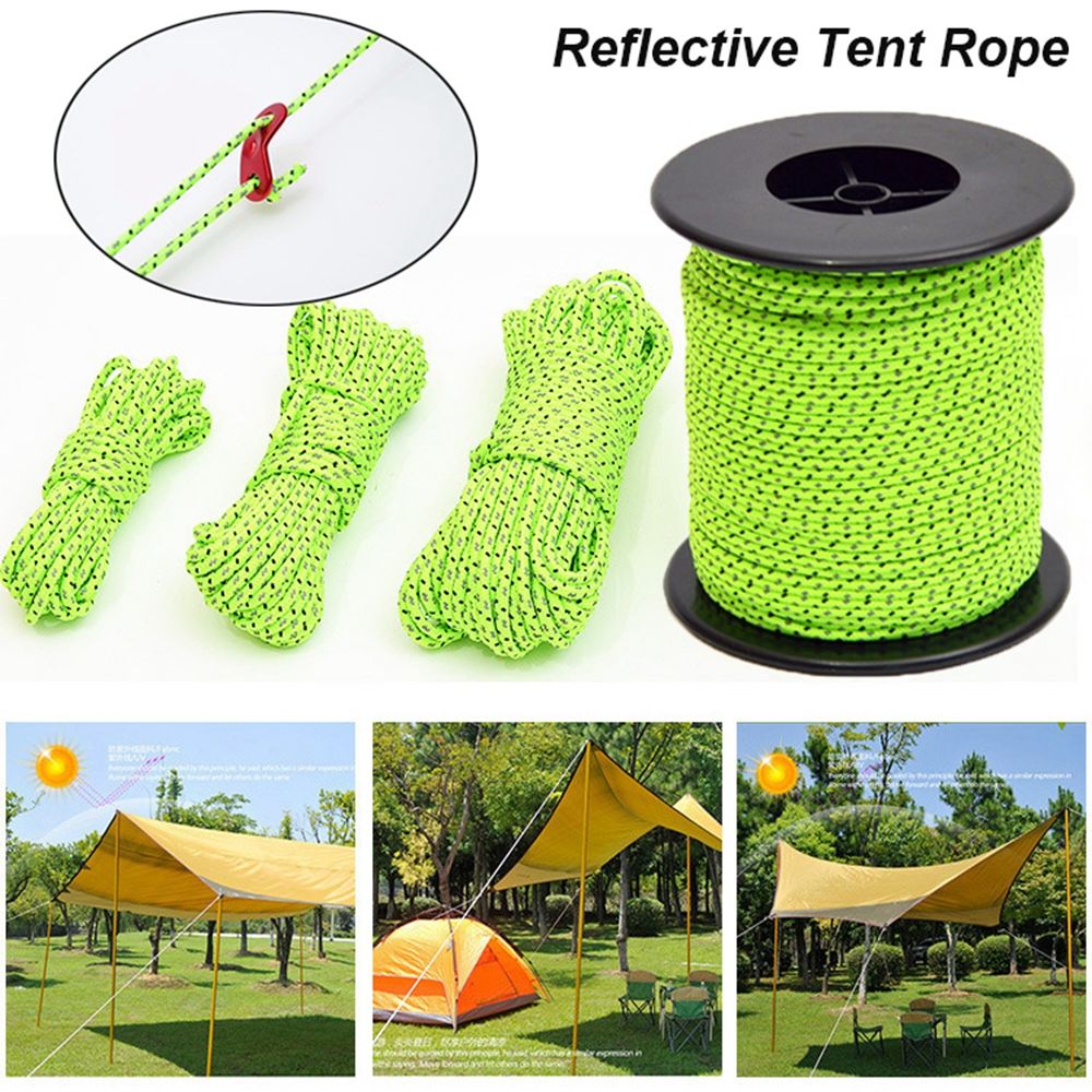 Outdoor Camping Extension Cord - Cuerda reflectante para tienda de campaña,