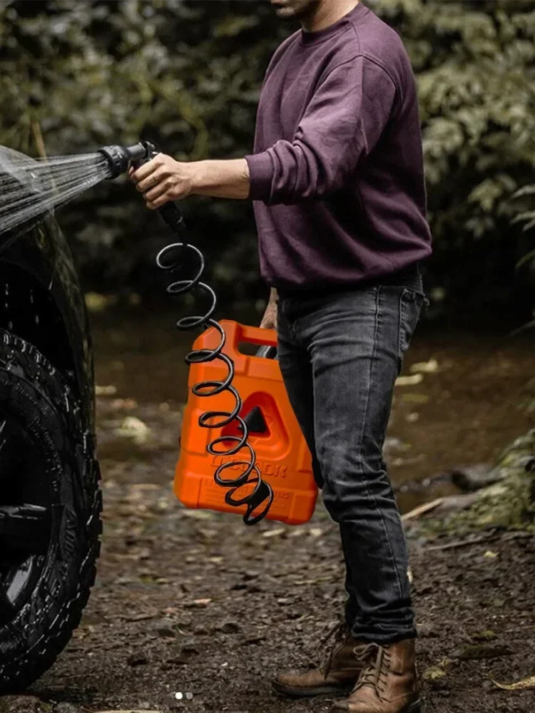 Outdoor Camping Hot Water Shower - Tanque de agua portátil para techo,