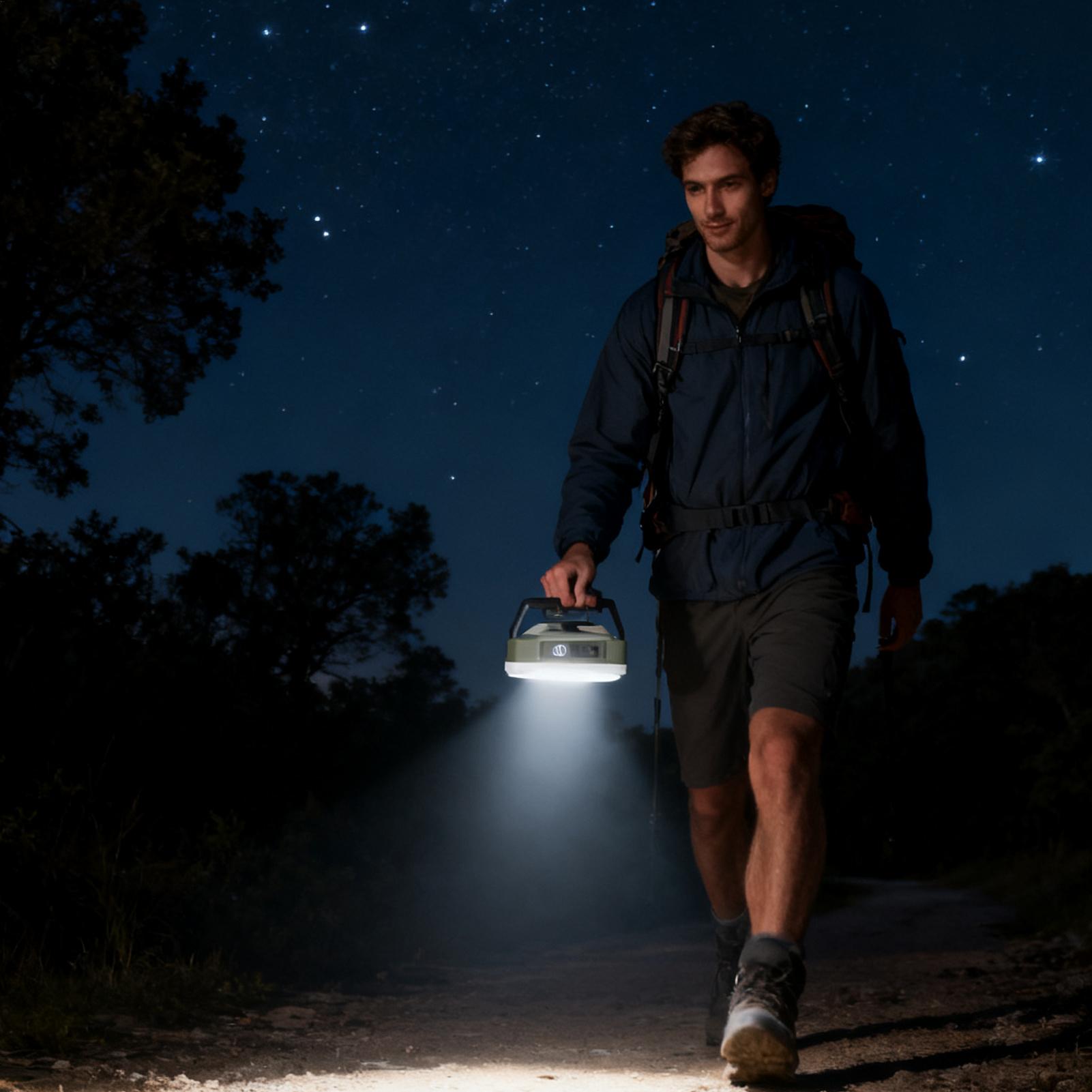 Outdoor Camping Jobs - Linterna de Camping recargable, luces de