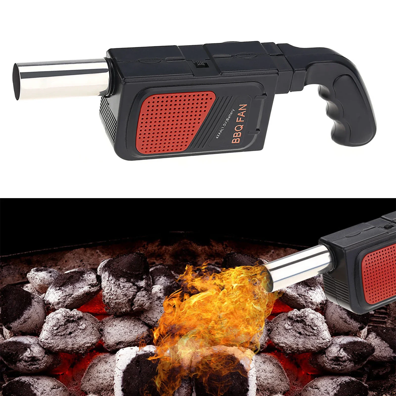 Outdoor Camping Activities - Ventilador Eléctrico Portátil para Barbacoa, Soplador