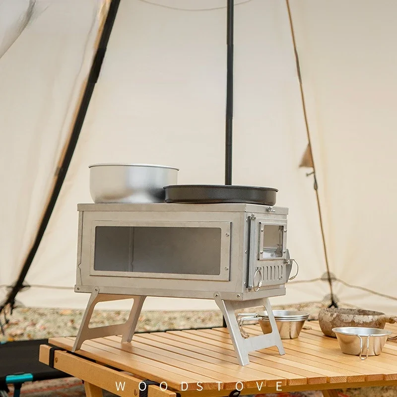 Outdoor Camping Wood Burning Stove - Estufa para Tienda de Campaña con