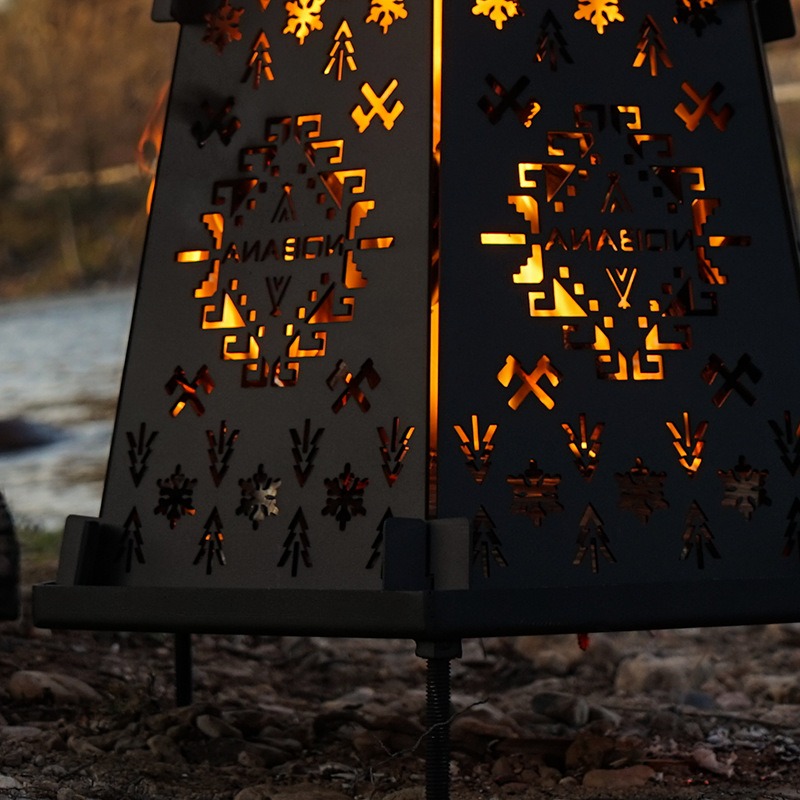 Estufa de leña plegable, estuf - Outdoor Camping Wood Burning Stove reseña y precio
