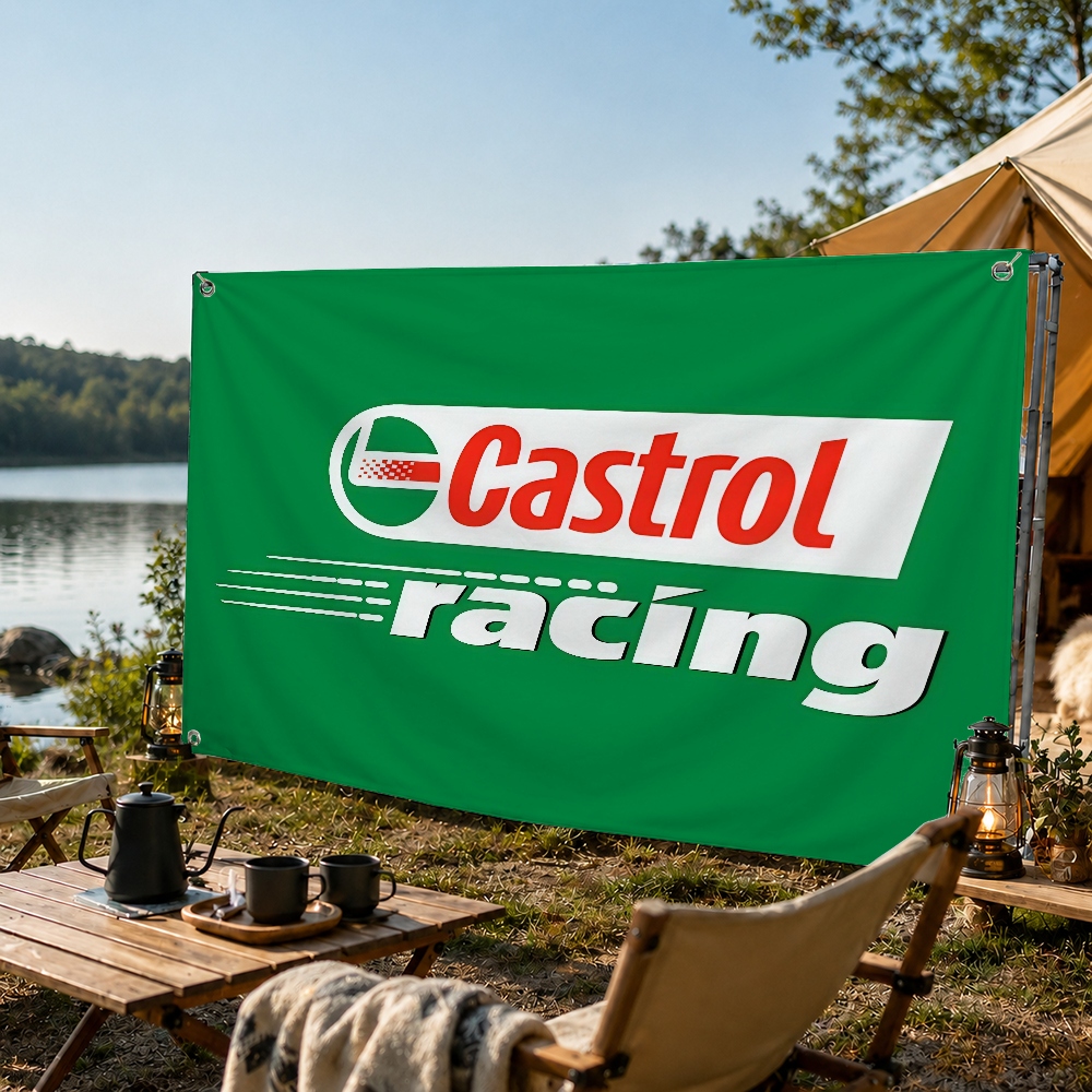 Bandera Decorativa de la Marca - Outdoor Camping Brand reseña y precio
