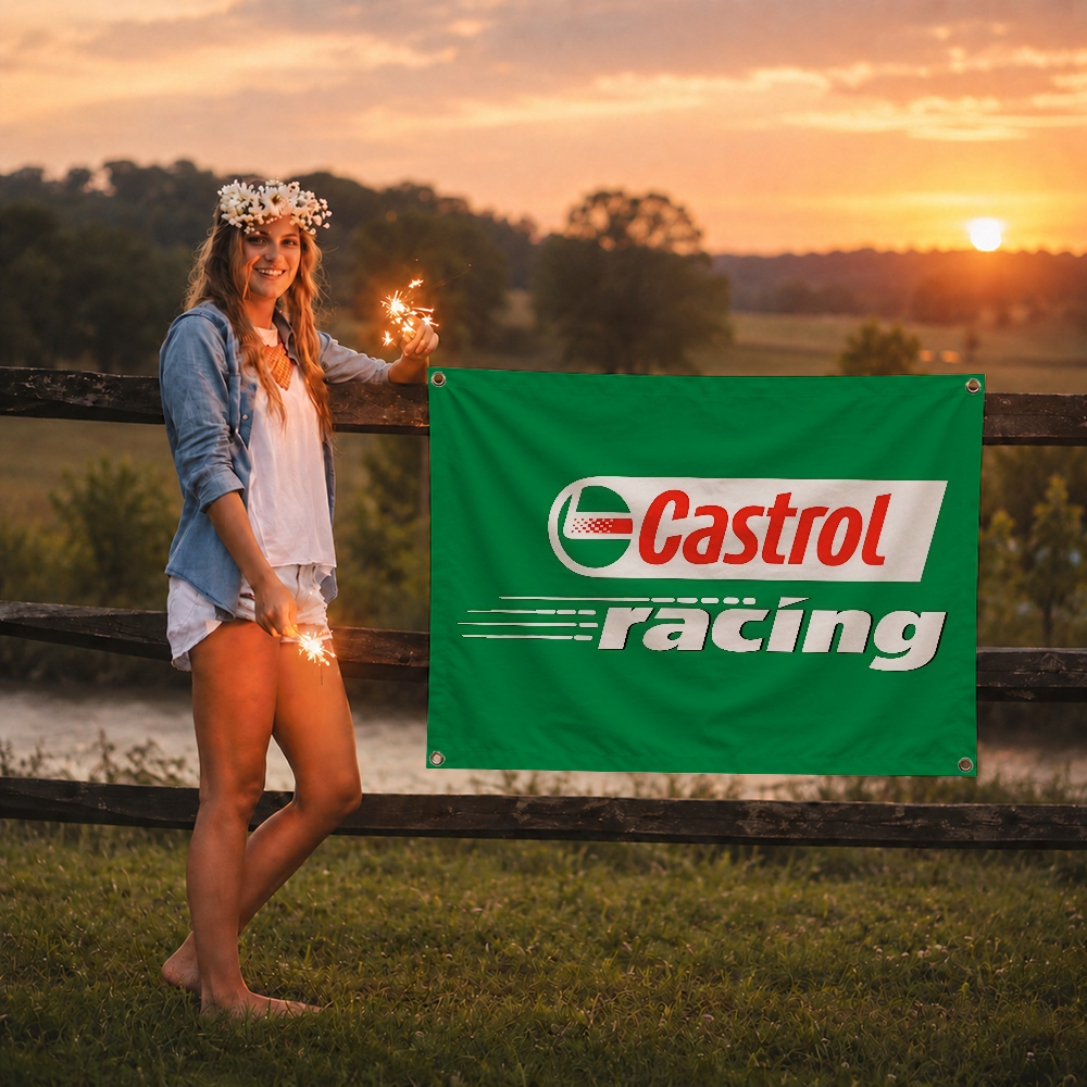 Bandera Decorativa de la Marca - Outdoor Camping Brand reseña y precio