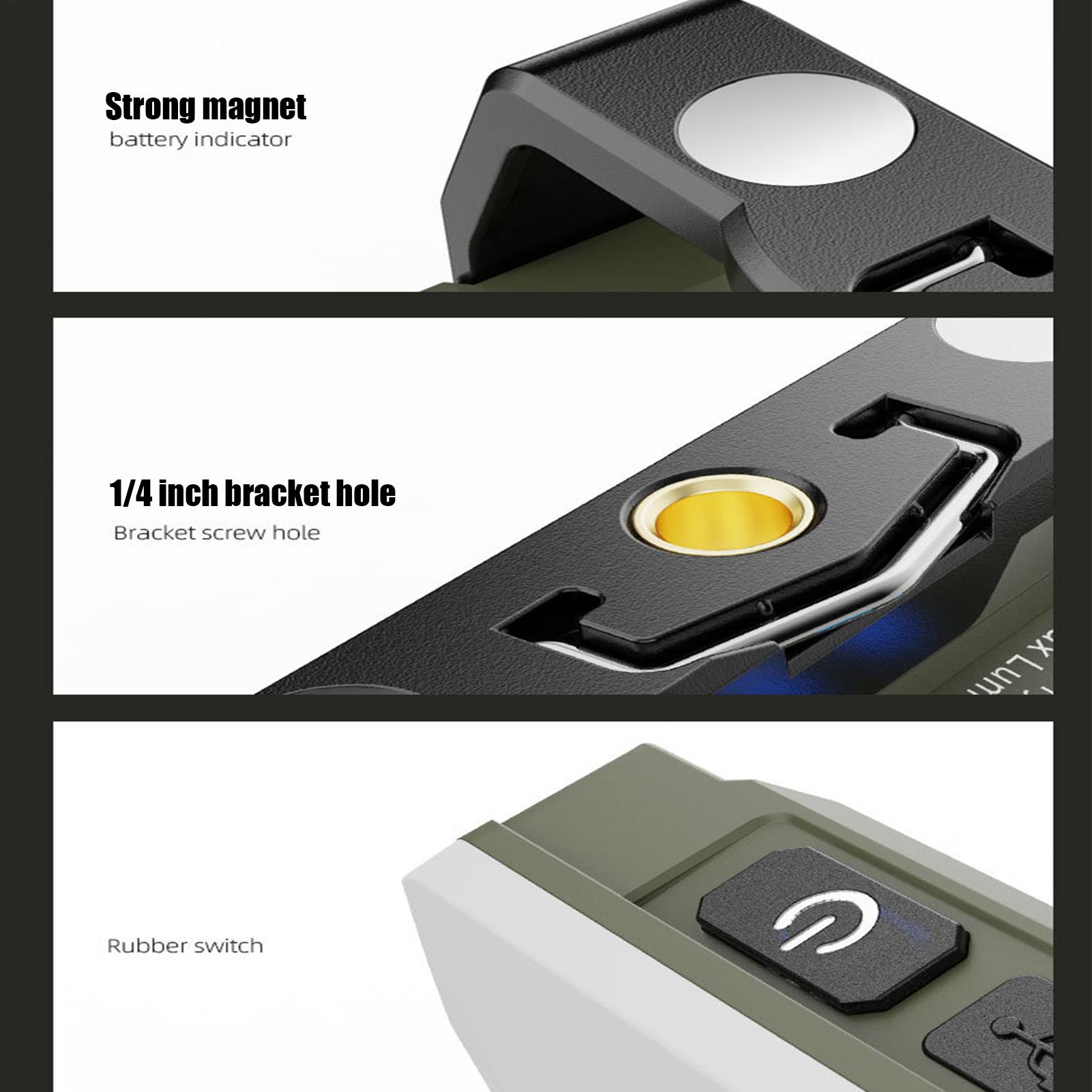 Luz de trabajo recargable magn - Outdoor Camping Jobs reseña y precio