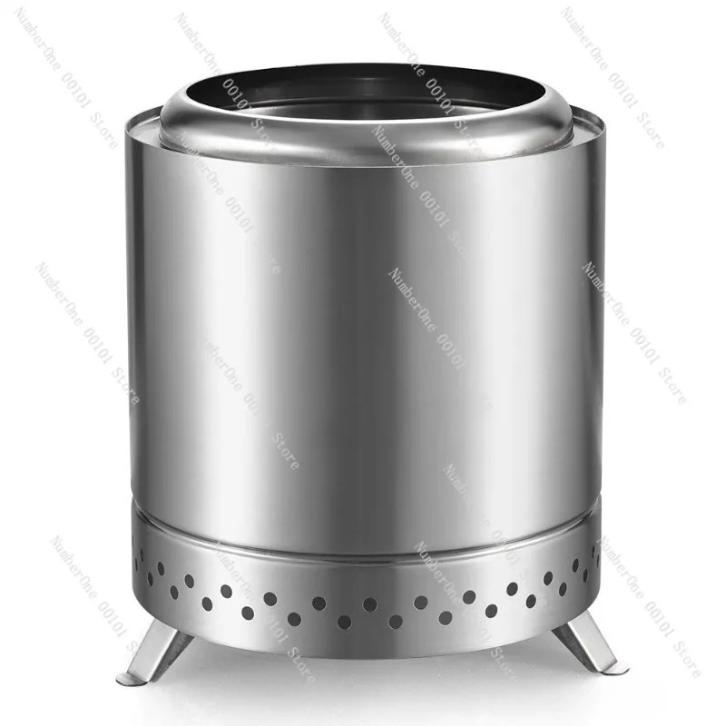Estufa de fuego de acero inoxi - Outdoor Camping Wood Burning Stove reseña y precio