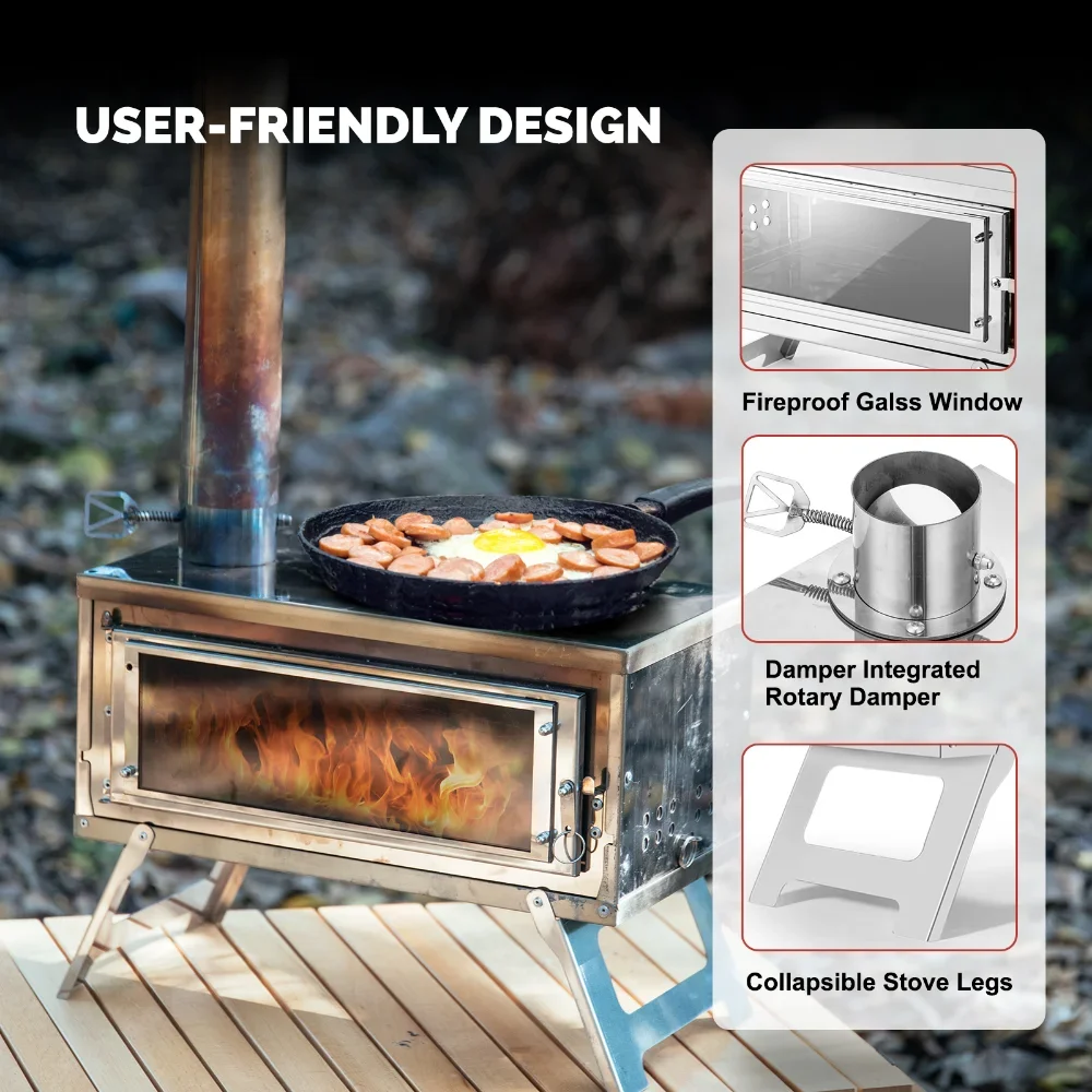 CHANGE MOORE estufa de leña de - Outdoor Camping Wood Burning Stove reseña y precio