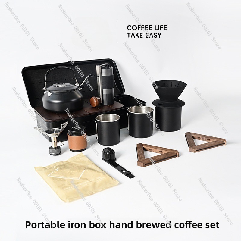 Kit de café para preparar a ma - Outdoor Camping Box reseña y precio