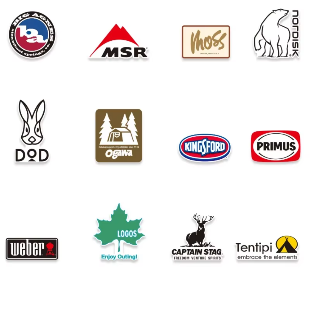 Paquete de pegatinas para exte - Outdoor Camping Brand reseña y precio