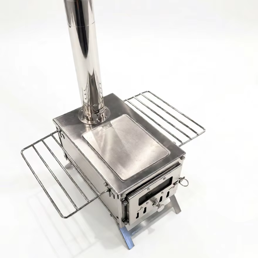 Estufa portátil de acero inoxi - Outdoor Camping Wood Burning Stove reseña y precio