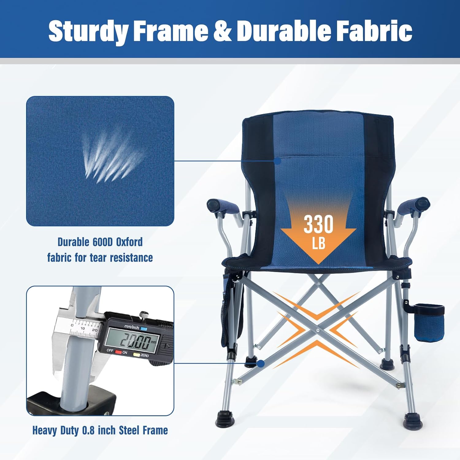 Silla Plegable Portátil para C - Outdoor Camping Folding Chair reseña y precio