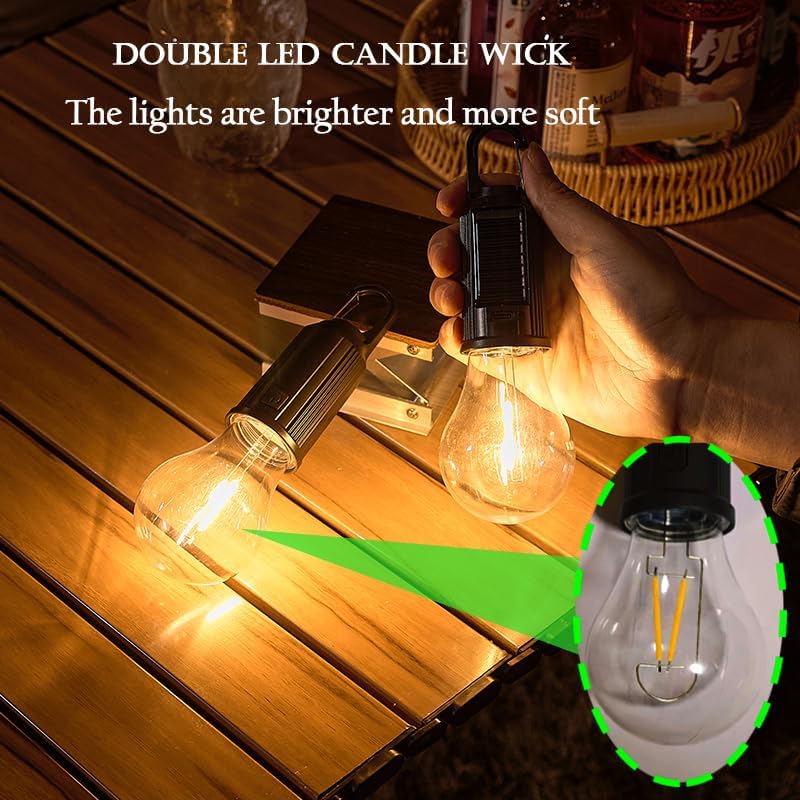 Luces LED solares para acampar - Outdoor Camping Gazebo reseña y precio