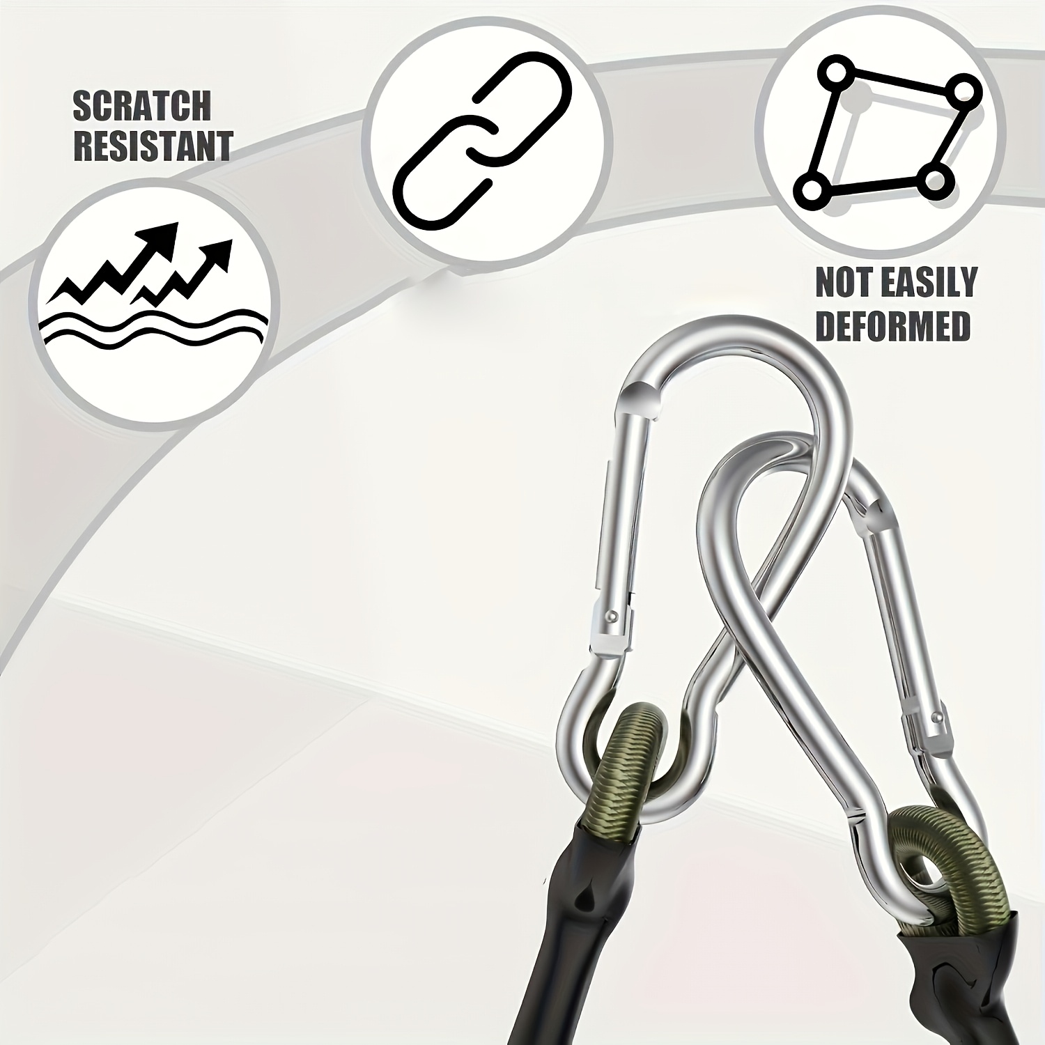 2 piezas de cuerda elástica co - Outdoor Camping Extension Cord reseña y precio