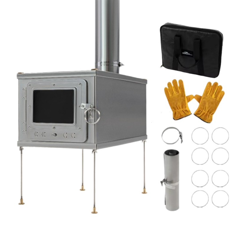 Tienda de campaña plegable, es - Outdoor Camping Wood Burning Stove reseña y precio