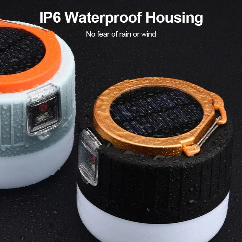 Luz LED Solar para acampar, Ba - Outdoor Camping Gazebo reseña y precio