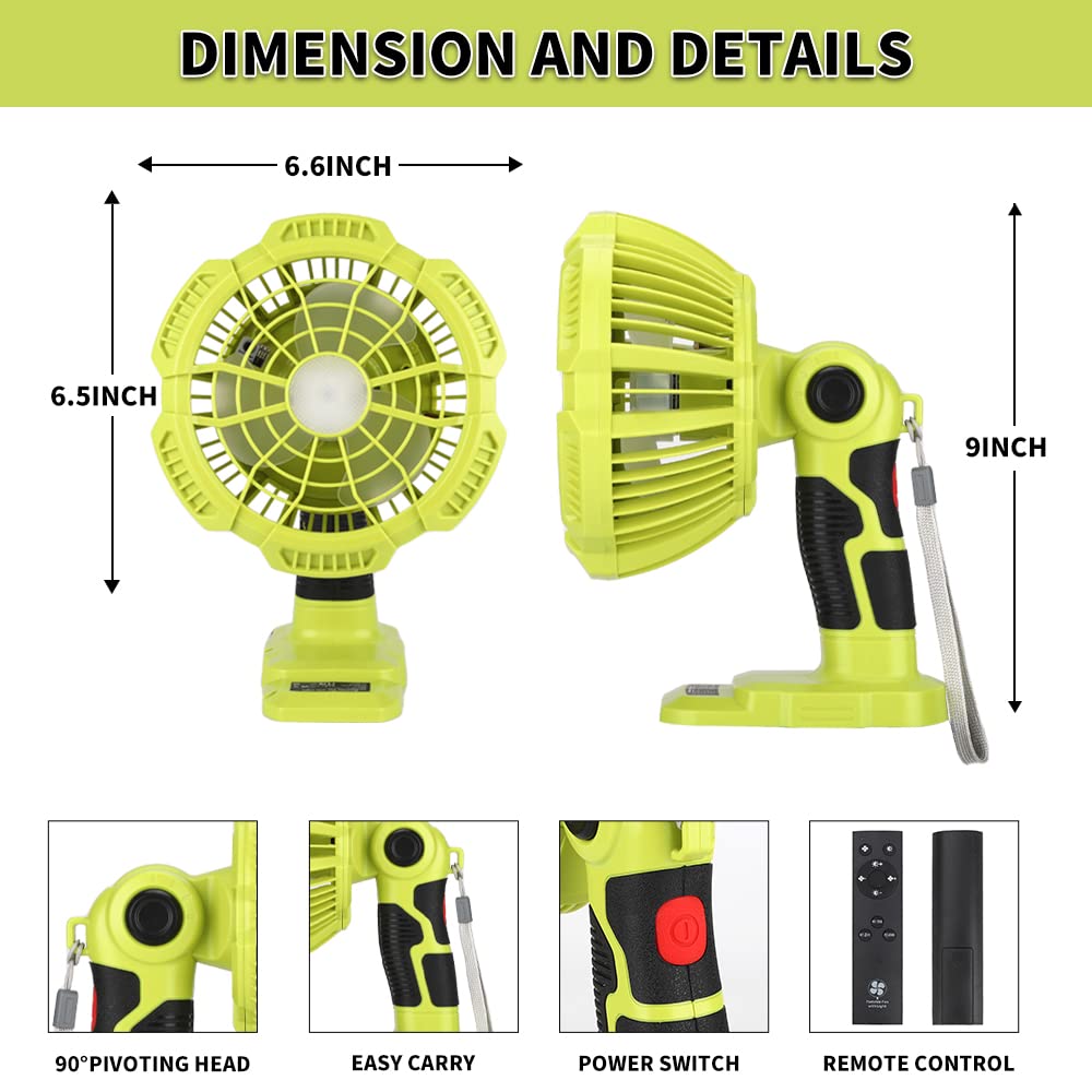 Ventiladores portátiles inalám - Outdoor Camping Jobs reseña y precio