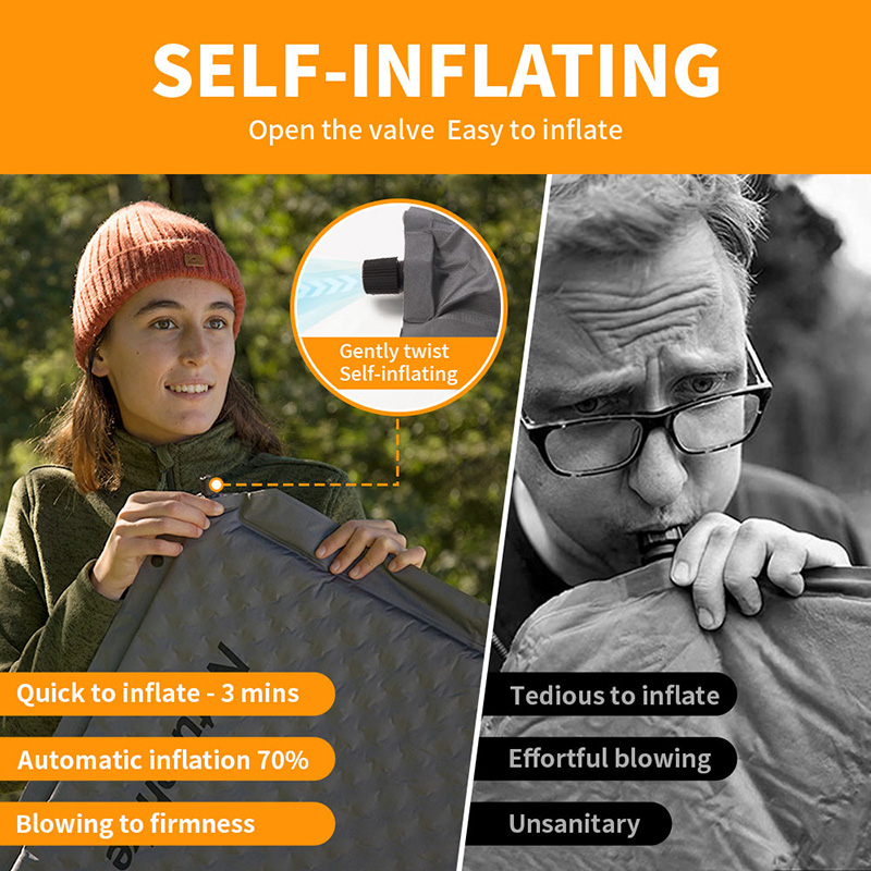 Naturehike-alfombrilla de aire - Outdoor Camping Mat reseña y precio
