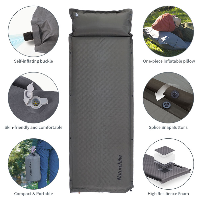 Naturehike-alfombrilla de aire - Outdoor Camping Mat reseña y precio