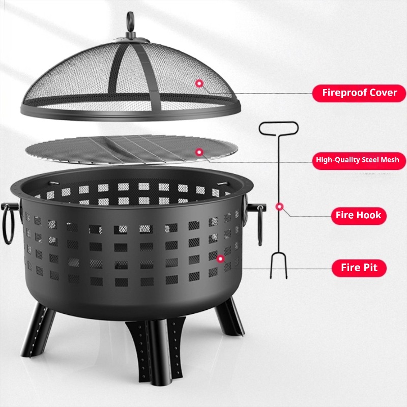 Práctico estufa de leña para b - Outdoor Camping Wood Burning Stove reseña y precio