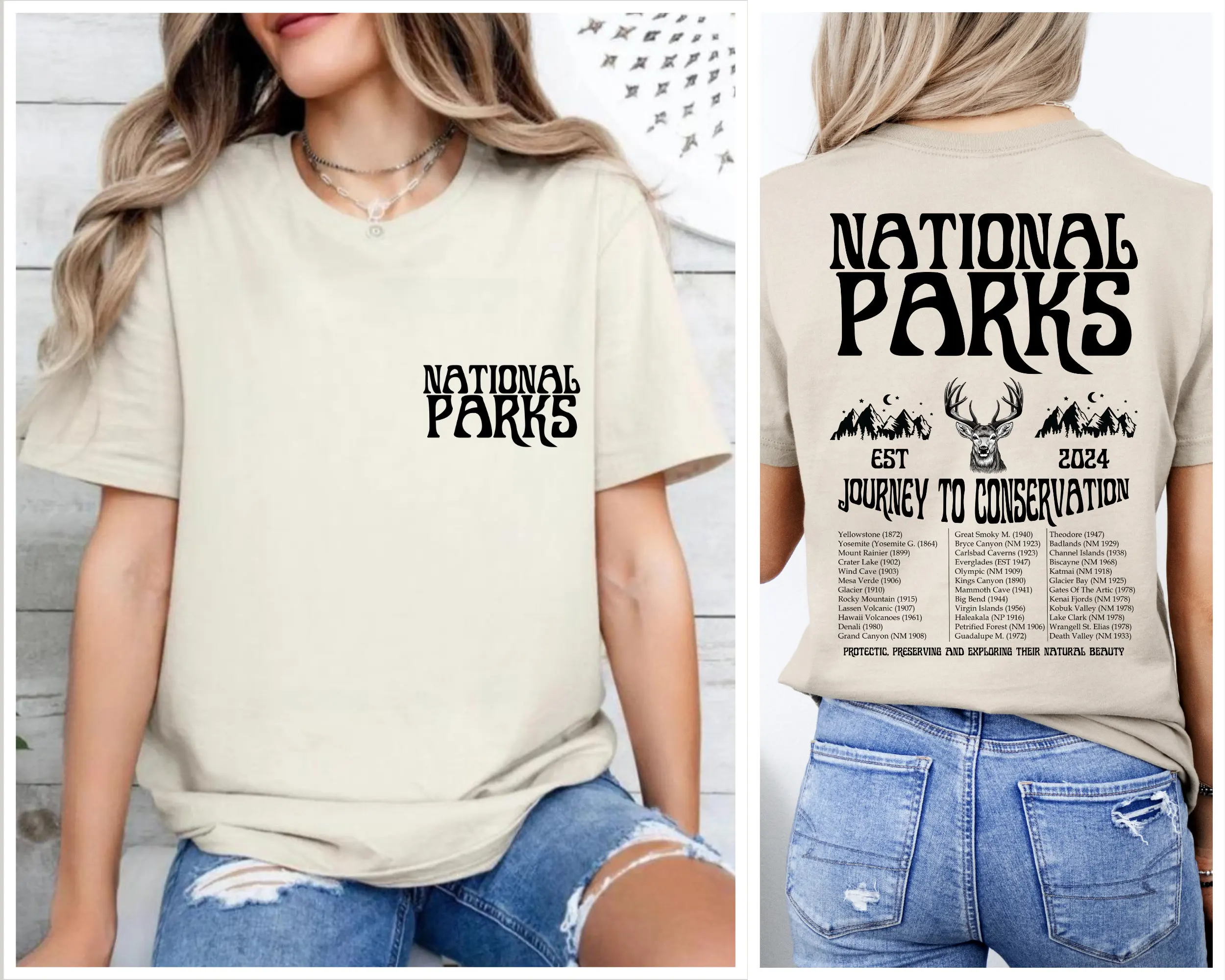 Camiseta de los Parques Nacion - Outdoor Camping Yosemite reseña y precio