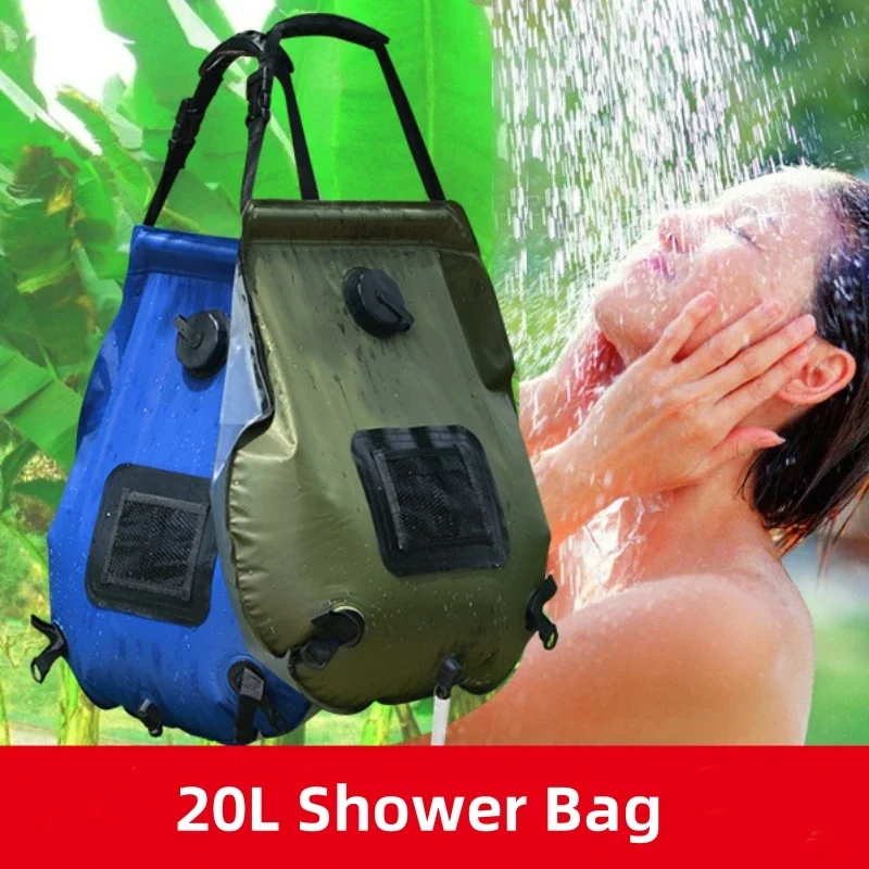Bolsa de Ducha Solar de 20L, B - Outdoor Camping Hot Water Shower reseña y precio