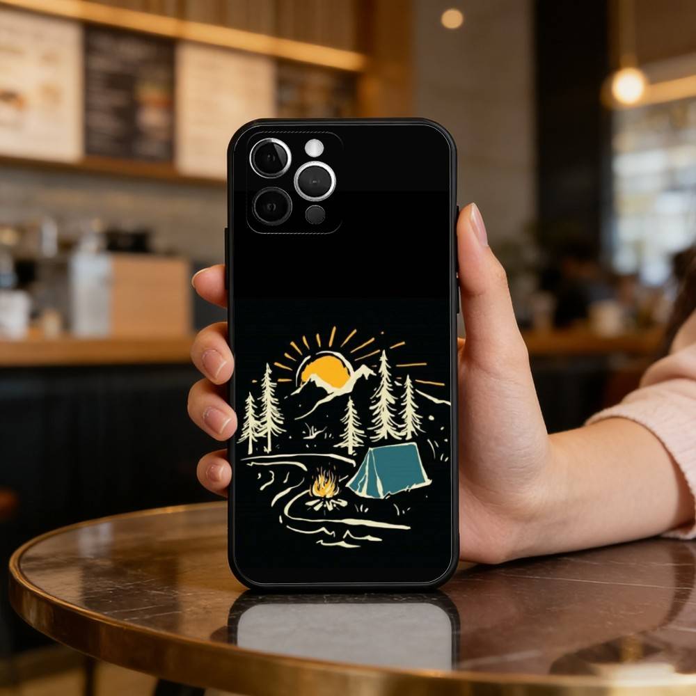 Funda para Teléfono N-Nature p - Outdoor Camping Quotes reseña y precio