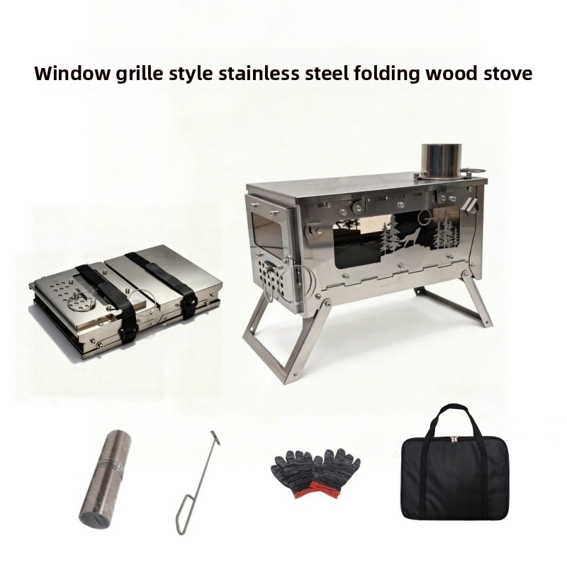 Estufa de Leña Plegable Portát - Outdoor Camping Wood Burning Stove reseña y precio