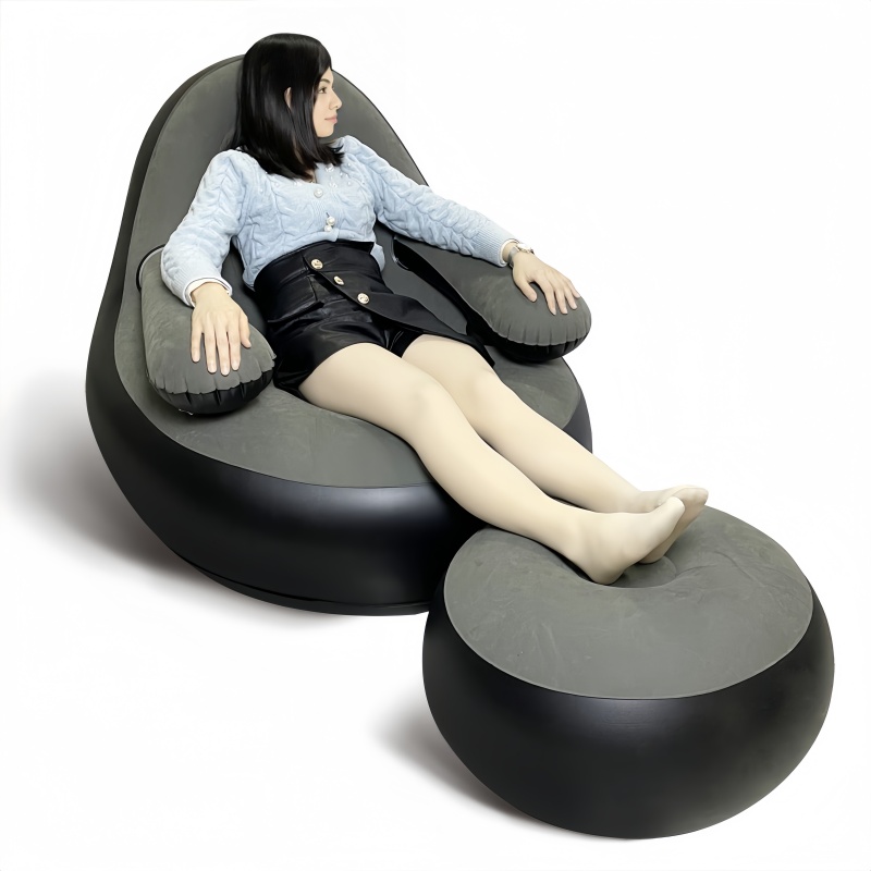 Sofá Inflable de PVC con Repos - Outdoor Camping Folding Chair reseña y precio