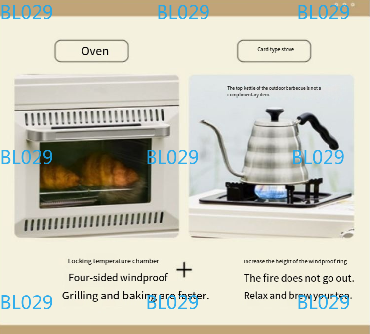 Horno portátil pequeño para ho - Outdoor Gas Camping Oven reseña y precio