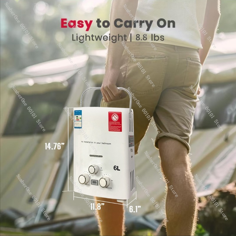 Calentador de Agua Instantáneo - Outdoor Camping Hot Water Shower reseña y precio