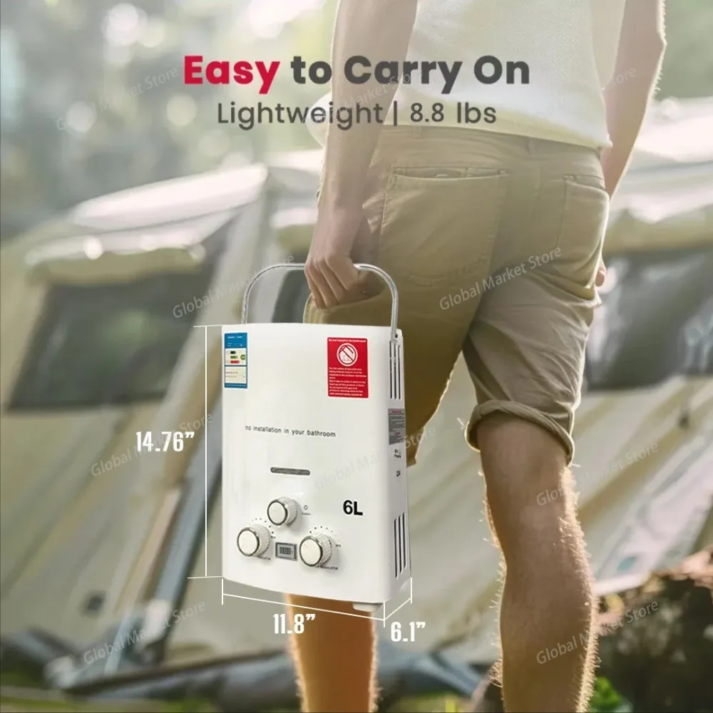 Calentador de Agua Instantáneo - Outdoor Camping Hot Water Shower reseña y precio