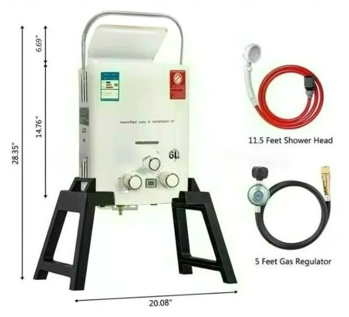 Calentador de Agua Instantáneo - Outdoor Camping Hot Water Shower reseña y precio